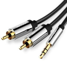 --Cable Estéreo Vention BCFBI/ Jack 3.5 Macho - 2x RCA Macho/ 3m/ Negro-