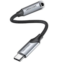 --Conversor Vention BGMHF/ Jack 3.5 Hembra - USB Tipo-C Macho/ 1m/ Gris-
