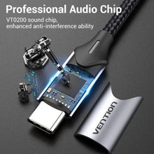 -4-Cable Conversor USB Tipo-C Vention BGPHY/ USB Tipo-C Macho - 2x Jack 3.5 Hembra/ 30cm/ Gris-4