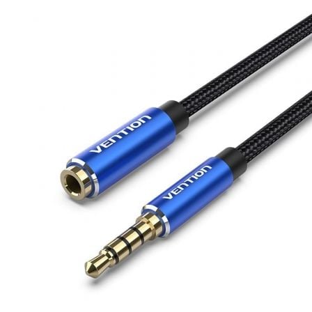 --Cable Estéreo Vention BHCLJ/ Jack 3.5 Macho - Jack 3.5 Hembra/ 5m/ Azul-
