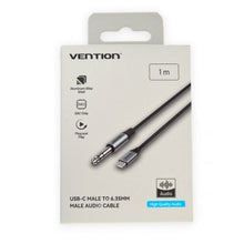 -2-Cable Conversor Audio Vention BIJHF/ USB Tipo-C Macho - Jack 6.35 Macho/ 1m/ Gris-2