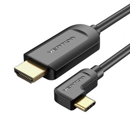 --Cable Conversor HDMI 1.4 4K Vention CGVBG/ USB Tipo-C Macho - HDMI Macho/ 1.5m/ Negro-