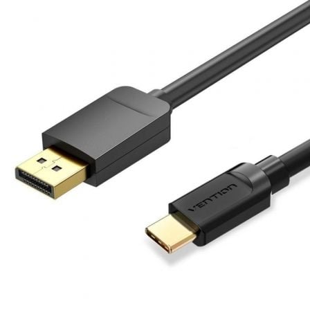 --Cable Conversor Vention CGYBF/ USB Tipo-C Macho - DisplayPort Macho/ 1.5m/ Negro-