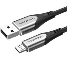 --Cable USB 2.0 Vention COAHG/ USB Macho - MicroUSB Macho/ Hasta 60W/ 480Mbps/ 1.5m/ Gris-