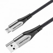 --Cable USB 2.0 Vention COAHH/ microUSB Macho - USB Macho/ Hasta 60W/ 480Mbps/ 2m/ Gris-