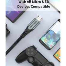 -2-Cable USB 2.0 Vention COAHH/ microUSB Macho - USB Macho/ Hasta 60W/ 480Mbps/ 2m/ Gris-2