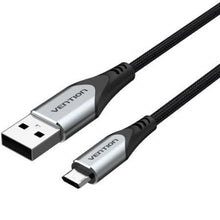 --Cable USB 2.0 Vention COCHH/ microUSB Macho - USB Macho/ 480Mbps/ 2m/ Gris-