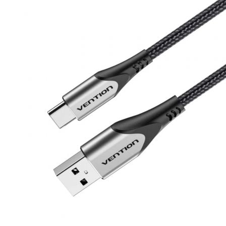 --Cable USB 2.0 Tipo-C Vention CODHC/ USB Macho - USB Tipo-C Macho/ Hasta 60W/ 480Mbps/ 25cm/ Gris-