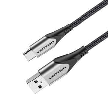 --Cable USB 2.0 Tipo-C Vention CODHC/ USB Macho - USB Tipo-C Macho/ Hasta 60W/ 480Mbps/ 25cm/ Gris-