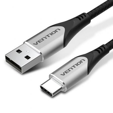 --Cable USB 2.0 Tipo-C Vention CODHD/ USB Tipo-C Macho - USB Macho/ Hasta 60W/ 480Mbps/ 50cm/ Gris-