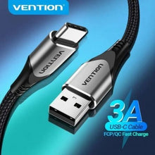 -2-Cable USB 2.0 Tipo-C Vention CODHF/ USB Macho - USB Tipo-C Macho/ Hasta 60W/ 480Mbps/ 1m/ Gris-2