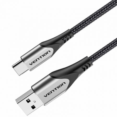 --Cable USB 2.0 Tipo-C Vention CODHH/ USB Macho - USB Tipo-C Macho/ Hasta 60W/ 480Mbps/ 2m/ Gris-