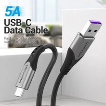 -1-Cable USB 2.0 Tipo-C Vention COFHG/ USB Tipo-C Macho - USB Macho/ Hasta 100W/ 480Mbps/ 1.5m/ Gris-1