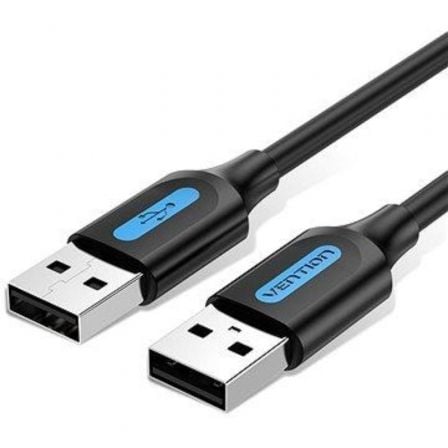 --Cable USB 2.0 Vention COJBF/ USB Macho - USB Macho/ 480Mbps/ 1m/ Negro-