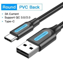 -1-Cable USB 2.0 Tipo-C Vention COKBG/ USB Macho - USB Tipo-C Macho/ Hasta 60W/ 480Mbps/ 1.5m/ Gris-1
