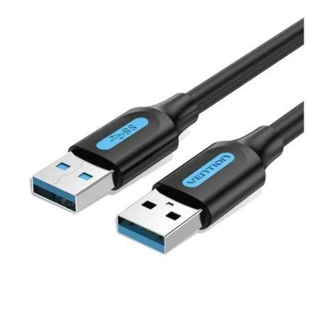 --Cable USB 3.0 Vention CONBH/ USB Macho - USB Macho/ 5Gbps/ 2m/ Negro-