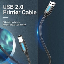 -1-Cable USB 2.0 Impresora Vention COQBG/ USB Tipo-B Macho - USB Macho/ 480Mbps/ 1.5m/ Negro-1