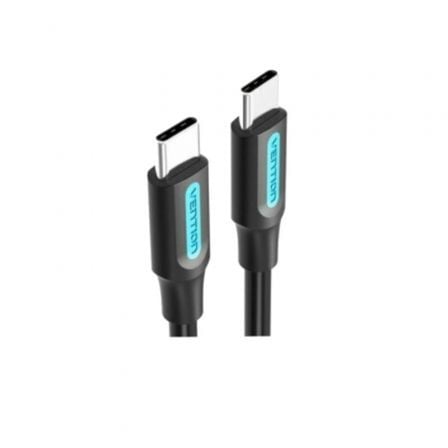 --Cable USB 2.0 Tipo-C Vention COSBF/ USB Tipo-C Macho - USB Tipo-C Macho/ Hasta 60W/ 480Mbps/ 1m/ Negro-