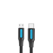-1-Cable USB 2.0 Tipo-C Vention COVBG/ USB Tipo-C Macho - MicroUSB Macho/ Hasta 10W/ 480Mbps/ 1.5m/ Negro-1