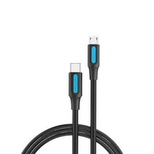 -2-Cable USB 2.0 Tipo-C Vention COVBG/ USB Tipo-C Macho - MicroUSB Macho/ Hasta 10W/ 480Mbps/ 1.5m/ Negro-2