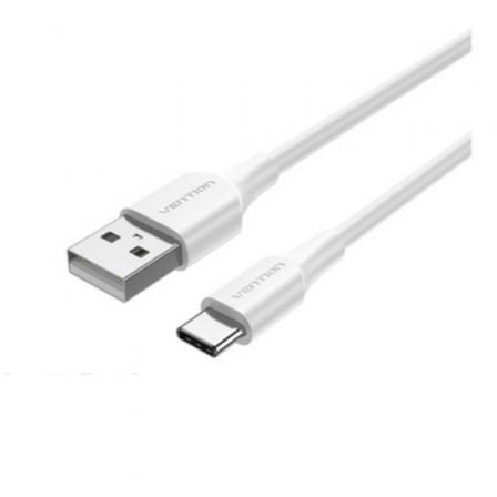 --Cable USB 2.0 Vention CTHWI/ USB Tipo-C Macho - USB Macho/ Hasta 60W/ 480Mbps/ 3m/ Blanco-