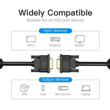 -1-Cable VGA Vention DADBL/ VGA Macho - VGA Macho/ 10m/ Negro-1