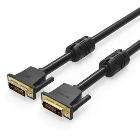 --Cable DVI Vention EAABG/ DVI-D Macho - DVI-D Macho/ 1.5m/ Negro-