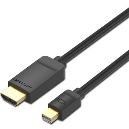 --Cable Conversor Vention HABBG/ Mini DisplayPort Macho - HDMI Macho/ 1.5m/ Negro-