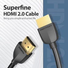 -1-Cable HDMI 2.0 4K Portatil Vention AAIBD/ HDMI Macho - HDMI Macho/ 50cm/ Negro-1