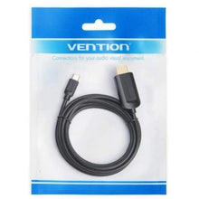 -4-Cable Conversor HDMI 1.4 4K Vention CGUBF/ USB Tipo-C Macho - HDMI Macho/ 1m/ Negro-4