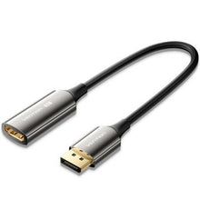 --Cable Conversor Vention HFNBC/ DisplayPort Macho - HDMI Hembra/ 25cm/ Negro-