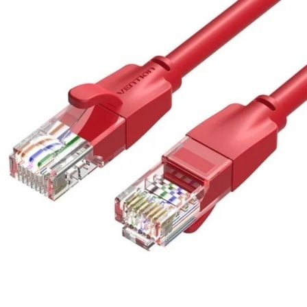 --Cable de Red RJ45 UTP Vention IBERH Cat.6/ 2m/ Rojo-