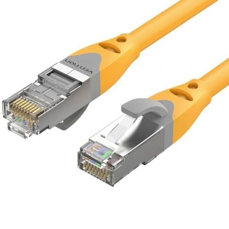 --Cable de Red RJ45 SFTP Vention IBHYF Cat.6a/ 1m/ Naranja-