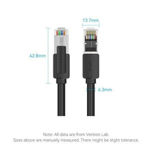 -3-Cable de Red RJ45 UTP 26AWG Vention IKKBJ Cat.8/ Gaming/ 5m/ Negro-3