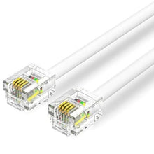 --Cable de Teléfono RJ11 6P4C Vention IQBWI/ 3m/ Blanco-