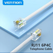 -1-Cable de Teléfono RJ11 6P4C Vention IQBWJ/ 5m/ Blanco-1