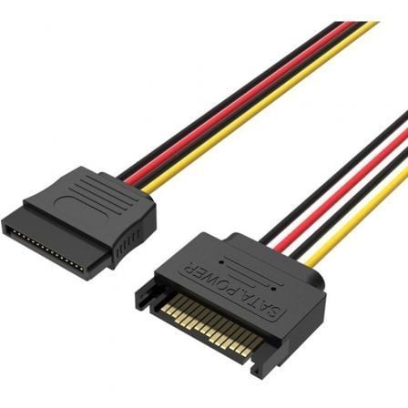 --Cable Alimentación 15Pin Vention KDABY/ SATA Macho - SATA Hembra/ 30cm-