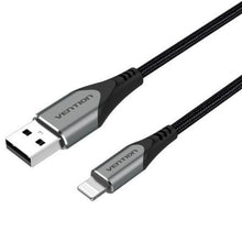 --Cable USB 2.0 Lightning Vention LABHD/ USB Macho - Lightning Macho/ Hasta 12W/ 480Mbps/ 50cm/ Gris-