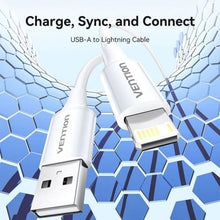 -1-Cable USB 2.0 Lightning Vention LAIWF/ USB Macho - Lightning Macho/ 480Mbps/ 1m/ Blanco-1