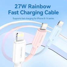 -1-Cable USB 2.0 Tipo-C Lightning Vention LAKSF/ USB Tipo-C Macho - Lightning Macho/ Hasta 27W/ 480Mbps/ 1m/ Azul-1