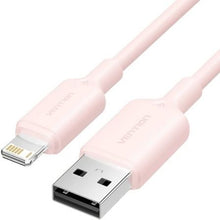 --Cable USB 2.0 Lightning Vention LAMPF/ USB Macho - Lightning Macho/ 480Mbps/ 1m/ Rosa-