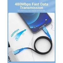 -2-Cable USB 2.0 Tipo-C Lightning Vention TACHH/ USB Tipo-C Macho - Lightning Macho/ Hasta 27W/ 480Mbps/ 2m/ Gris y Negro-2