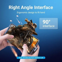 -2-Cable USB 2.0 Tipo-C 90º Vention TANHD/ USB Tipo-C Macho - USB Tipo-C Macho/ Hasta 100W/ 480Mbps/ 50cm/ Gris-2