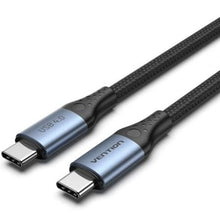 --Cable USB 4.0 Tipo-C 5A Vention TAVHF/ USB Tipo-C Macho - USB Tipo-C Macho/ Hasta 240W/ 40Gbps/ 1m/ Gris-