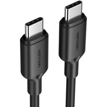 -1-Cable USB 2.0 Tipo-C 3A Vention TRCBF/ USB Tipo-C Macho - USB Tipo-C Macho/ Hasta 60W/ 480Mbps/ 1m/ Negro-1