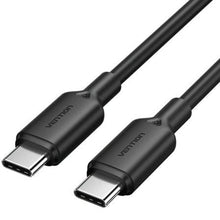 --Cable USB 2.0 Tipo-C 3A Vention TRCBH/ USB Tipo-C Macho - USB Tipo-C Macho/ Hasta 60W/ 480Mbps/ 2m/ Negro-