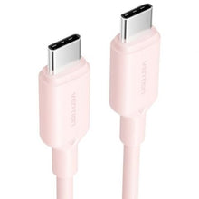 -1-Cable USB 2.0 Tipo-C 3A Vention TRCPF/ USB Tipo-C Macho - USB Tipo-C Macho/ Hasta 60W/ 480Mbps/ 1m/ Rosa-1