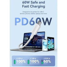 -3-Cable USB 2.0 Tipo-C 3A Vention TRCSF/ USB Tipo-C Macho - USB Tipo-C Macho/ Hasta 60W/ 480Mbps/ 1m/ Azul-3