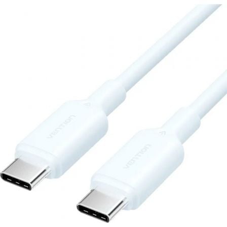 --Cable USB 2.0 Tipo-C 3A Vention TRCSH/ USB Tipo-C Macho - USB Tipo-C Macho/ Hasta 60W/ 480Mbps/ 2m/ Azul-