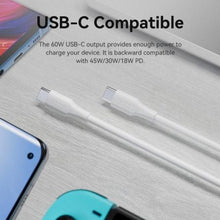 -1-Cable USB 2.0 Tipo-C 3A Vention TRCWF/ USB Tipo-C Macho - USB Tipo-C Macho/ Hasta 60W/ 480Mbps/ 1m/ Blanco-1